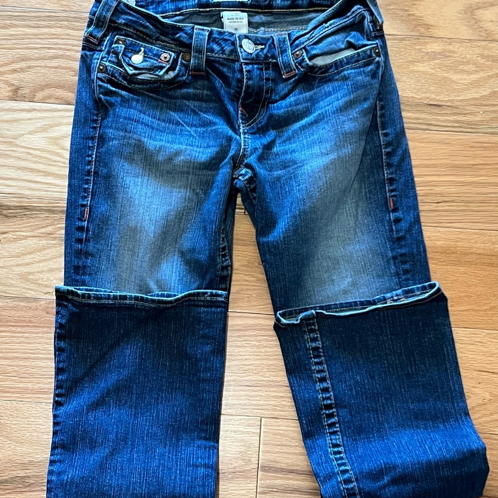 True Religion Women's Dark Blue Flare Jeans - Picture 3 of 8